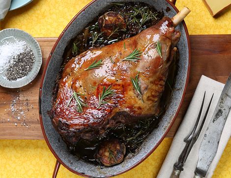 Smoked Lamb Leg Joint, Bone-In, Organic (3.0kg)