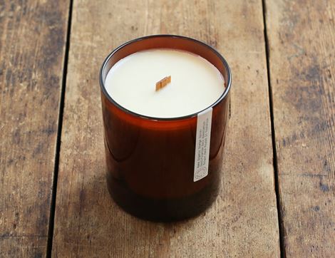 orange spice scented candle skar organics