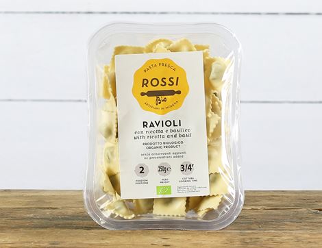 organic filled Pasta Piemontesini with Ricotta & Basil  Rossi