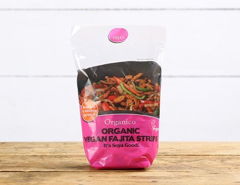 organic soya fajita strips organico