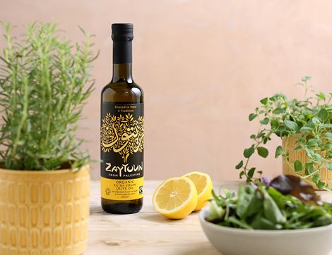 Extra Virgin Olive Oil, Organic & Fairtrade, Zaytoun (500ml)