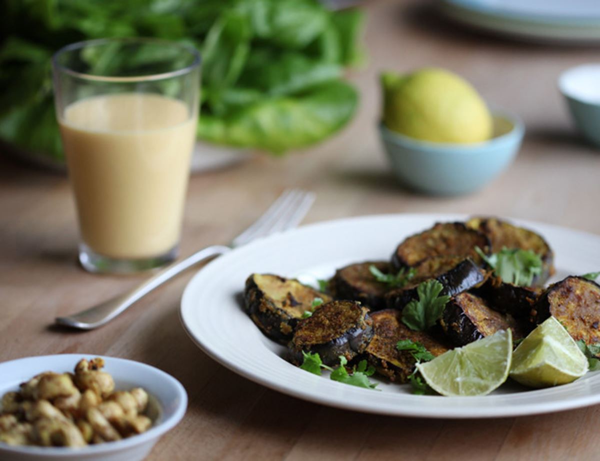 Lazy Brinjal Bhajis