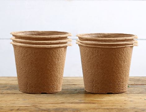 recycled biodegradable pulp plant pots 14cm