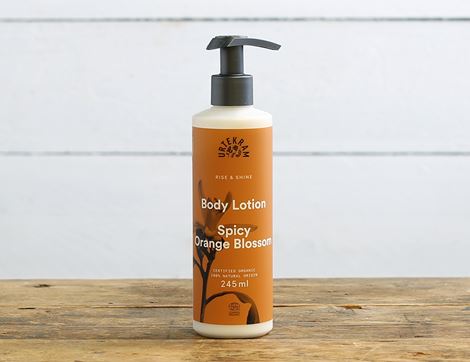 organic spicy orange blossom body lotion urtekram