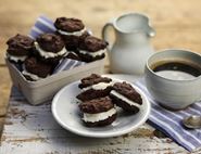 Chocolate & Tahini Cookie Sandwiches