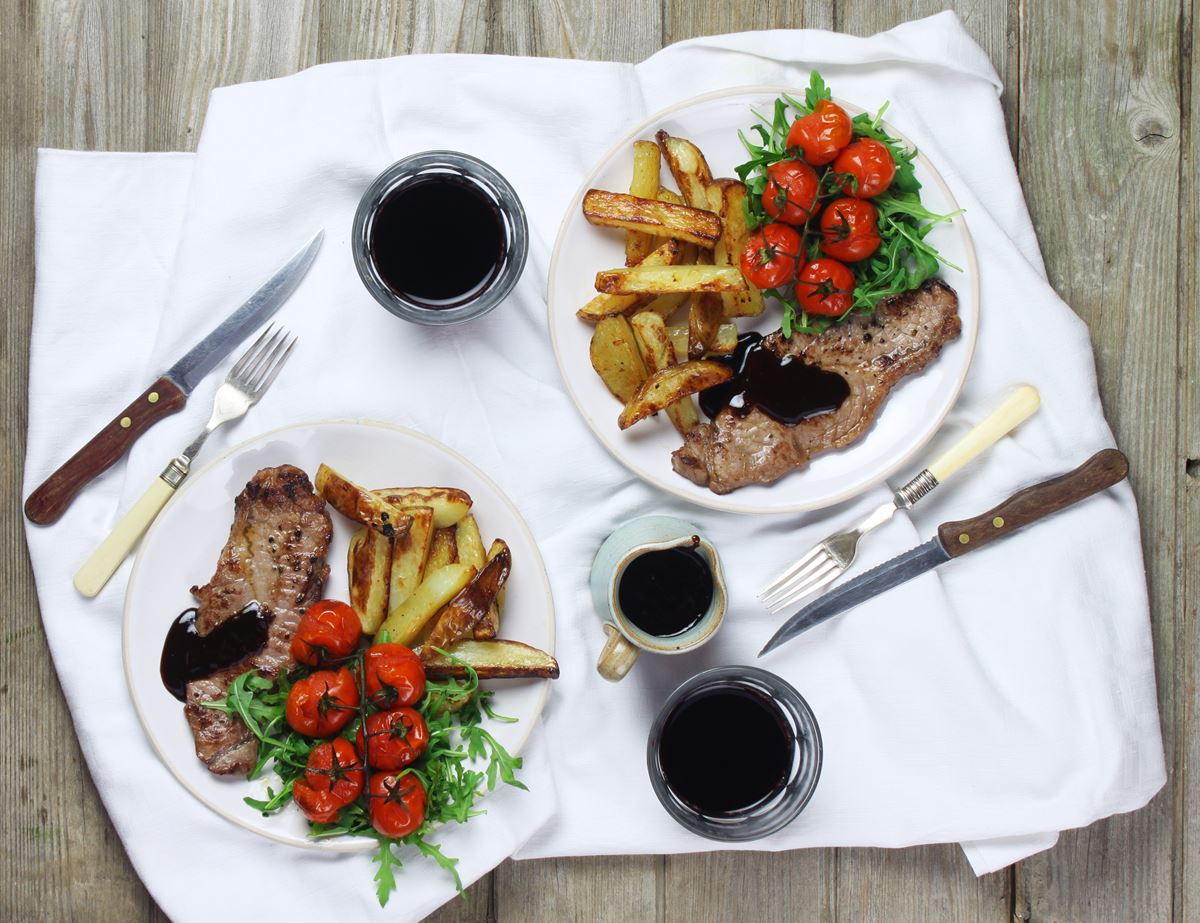 zzzzzzzzzzzBalsamic Caramel Steak & Chips