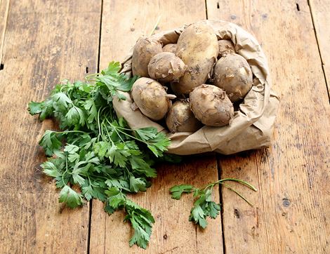 New Potato & Herb Bundle, Organic (1kg)