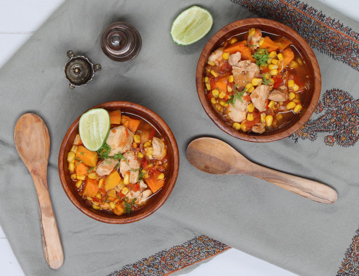 Mexican Chicken & Sweetcorn Soup