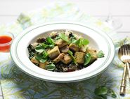 Red Thai Tofu & Mushroom Rice Bowl