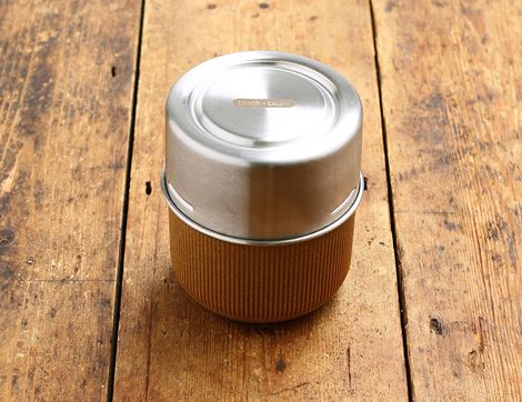 glass lunch pot almond black & blum