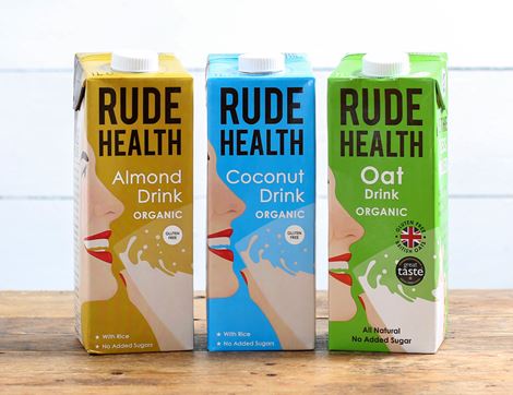 almond coconut oat drink bundle rude health