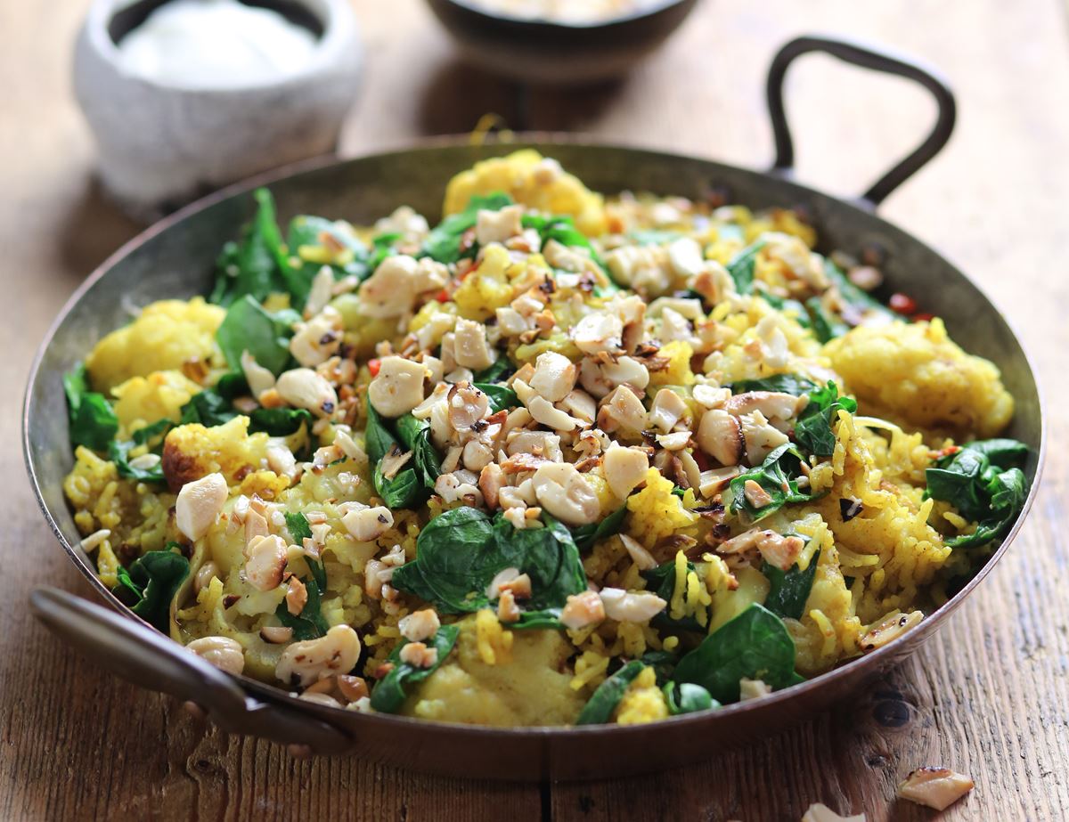 Roast Cauliflower & Cashew Biryani