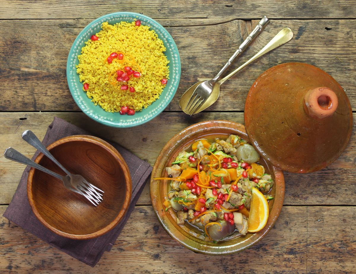 Jewelled Chicken Tagine with Ginger & Turmeric
