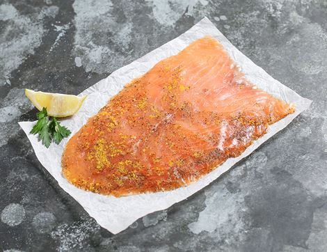Smoked Salmon with Orange & Tarragon (d-cut), Organic, Severn & Wye (100g)