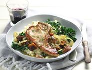 Apricot & Sage Pork Chops with Mustard Celeriac Mash