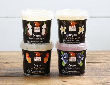 Yogurt Variety Pack, Organic, Brown Cow Organics (4 x 145g)