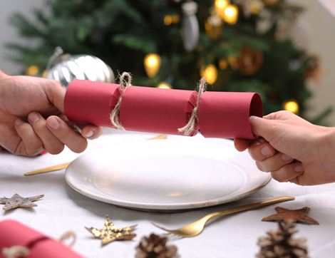 Handmade Christmas Crackers with Sustainable Gift, Conscious Crackers (pack of six)