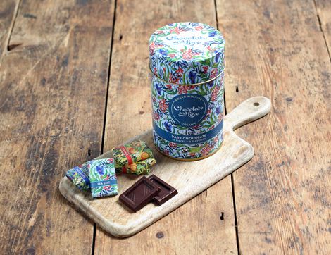 Assorted Tin of Small Chocolates, Organic, Chocolate and Love (165g)