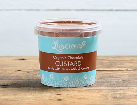 Chocolate Pouring Custard, Organic, Luscious (340g)
