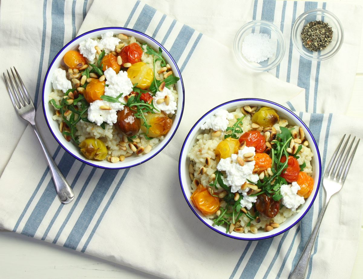 Oven Baked Tomato & Ricotta Risotto