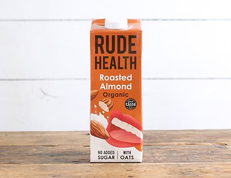 roasted almond drink with oats rude health