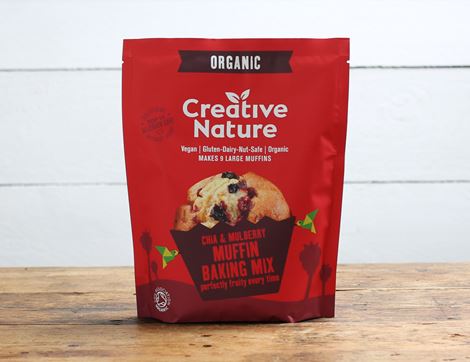 chia & mulberry muffin mix creative nature