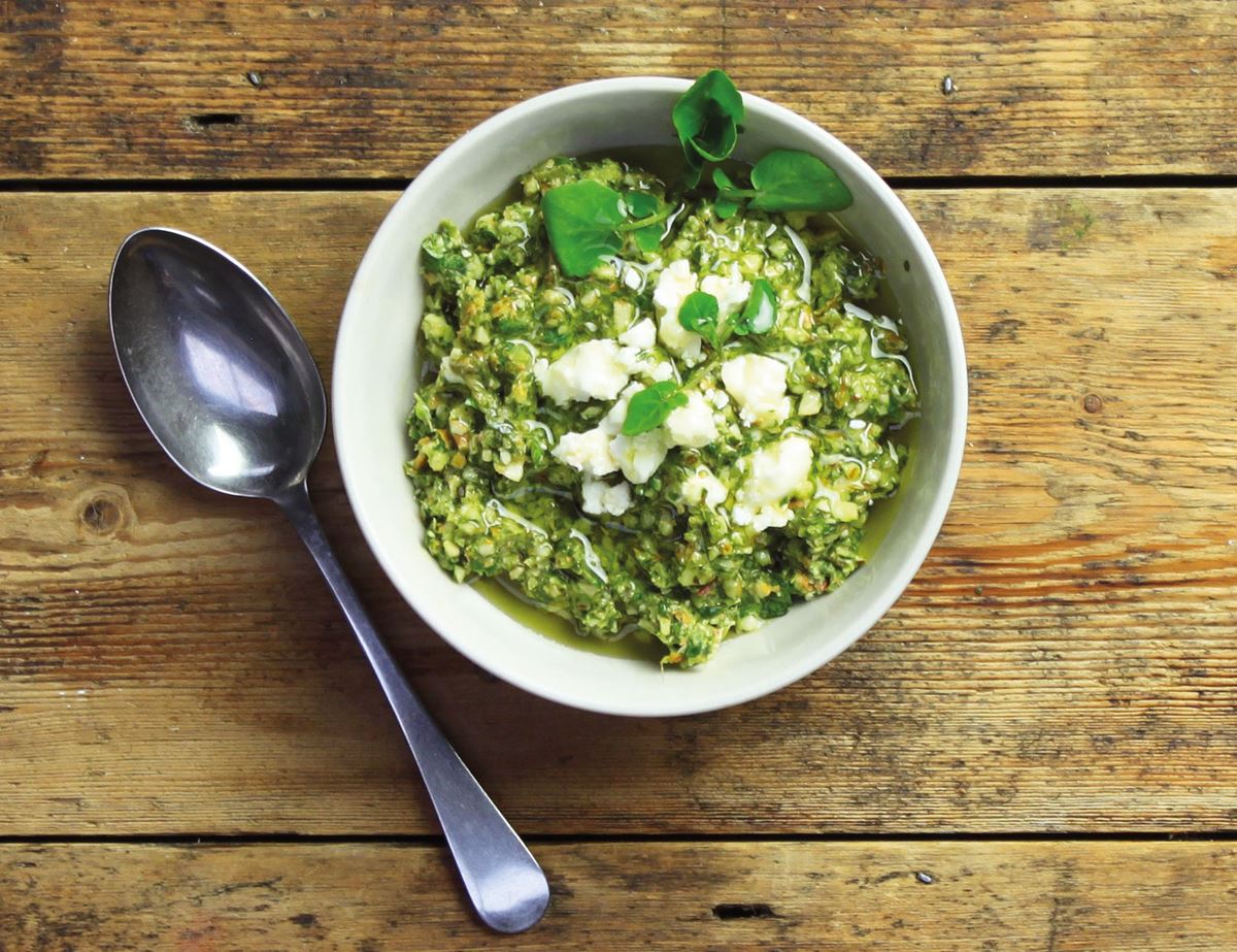 Watercress, Almond & Lime Pesto