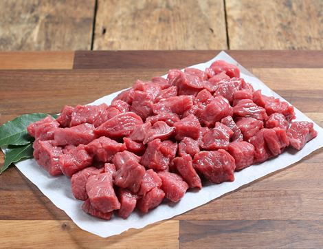 stewing steak diced larger pack daylesford