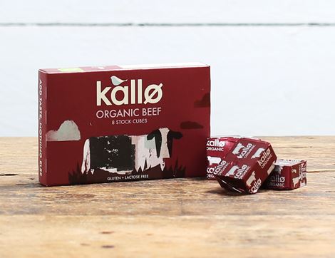 Organic Beef Stock Cubes, Kallo (88g) | Abel & Cole