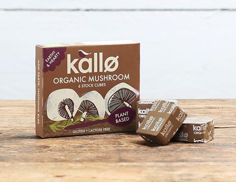 Mushroom Stock Cubes, Organic, Kallo (66g)