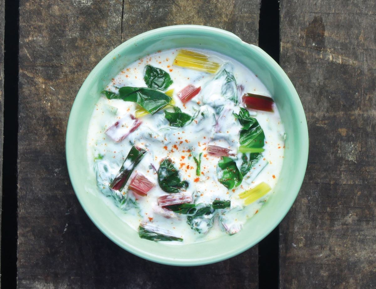 Rainbow Chard Tzatziki