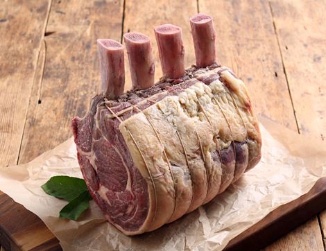 beef fore-rib joint bone-in trimmed