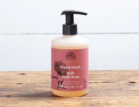 hand soap wild rose urtekram