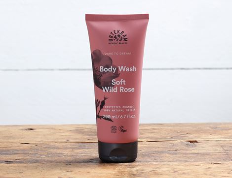 body wash wild rose urtekram