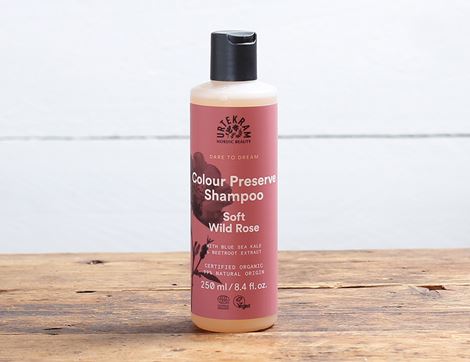 colour preserve shampoo wild rose urtekram
