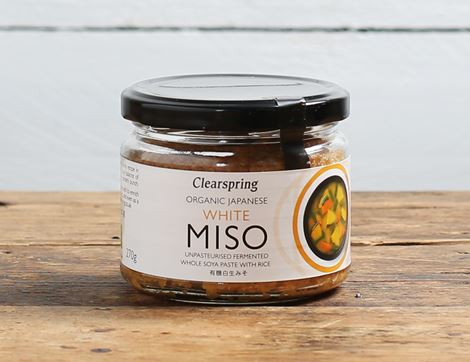 unpasteurised white miso jar clearspring