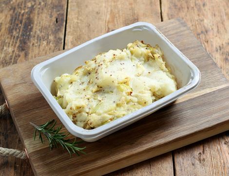 buttery mashed potato with caramelised leeks lodge farm