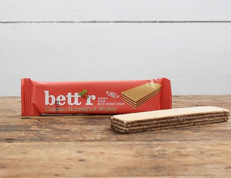 hazelnut cacao cream-filled wafer bett'r organic