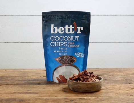 coconut chips with cocoa bett'r organic
