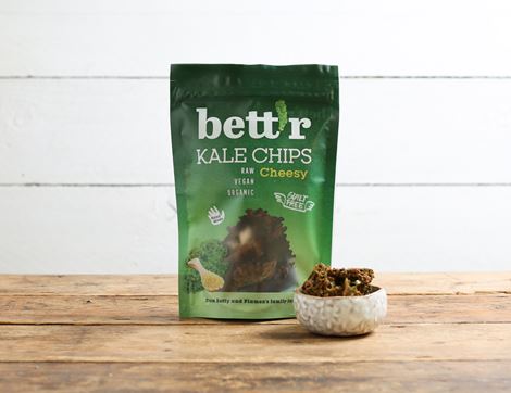 kale chips with vegan cheese & pepper bett'r organic