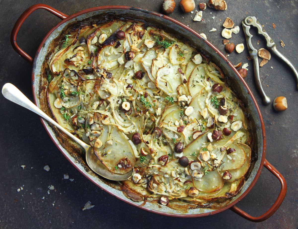 Thyme, Fennel & Potato Gratin