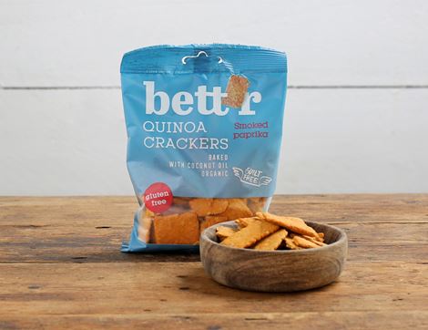 smoked paprika quinoa crackers bett'r organic