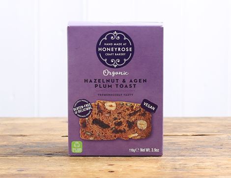 Gluten Free Hazelnut & Agen Plum Toast Honeyrose Bakery