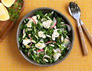 Stir-Fried Spring Greens with Labneh