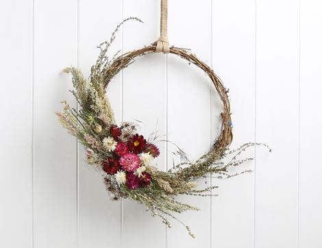 Spring Dried Flower Wreath