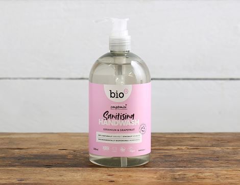 geranium & grapefruit cleansing hand wash bio-d 500ml