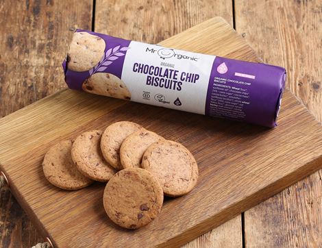 Chocolate Chip Digestives, Organic, Mr Organic (250g)