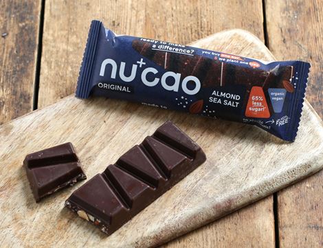 almond sea salt chocolate bar nucao