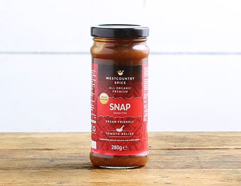 Tomato & Onion Snap Relish,  Organic, Westcountry Spice Company (280g)