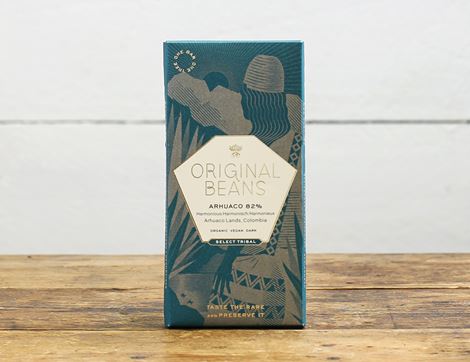 arhuaco 82% dark chocolate original beans